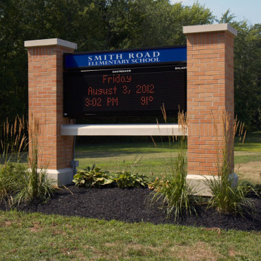 Cicero North Syracuse CSD- - Smith Rd ES - Monument Sign