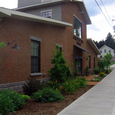Marcellus Free Library - front view from left